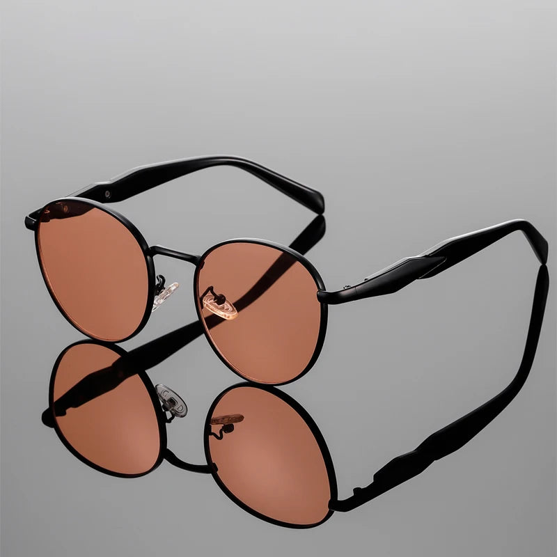 Luciano Vintage Round Sunglasses